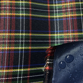 Nepromokavá látka Kodura PVC zátěr 600D, 360 g/m², šíře 150 cm, kostka modrá