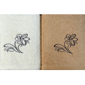 Set of terry towels 2 pcs 70x140 cm, color Beige and Ecru