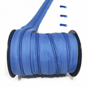 Zip spirálový chabrový 5 mm metráž