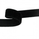 Zip elastický 25 mm barva černá, metráž