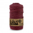 Cotton cord 3mm, 100m, WINE
