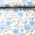 Cotton fabric 100% cotton, 125 g/m², width 160 cm, blue roses on white