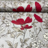 Cotton fabric 100% cotton, 125 g/m², width 160 cm, flowers on grey