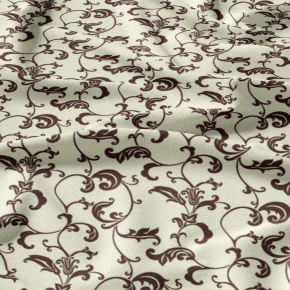 Dětská bavlněná látka metráž Oriental Hnědý na Béžovém