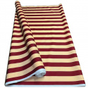 Tissu d'extérieur pour transats et hamacs de jardin Beige Bordeaux 5 cm