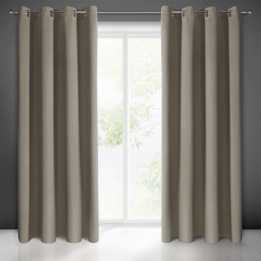 Blackout curtain with grommets CAPPUCCINO 135X250 cm