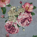 Cotton Fabric Little Flowers on Grey