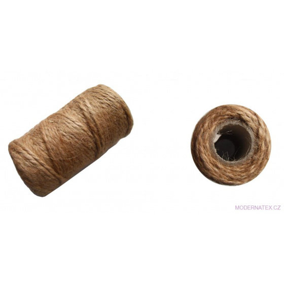 Přírodní jutový provázek 440X2  100 gr (54 m)