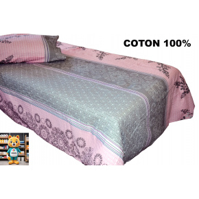 Krepové povlečení na zip, barva Růžová, 140x200 cm