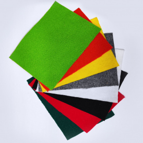 Vzorník látek, filc Dekorační 3 mm 300 gr, 15x20 cm