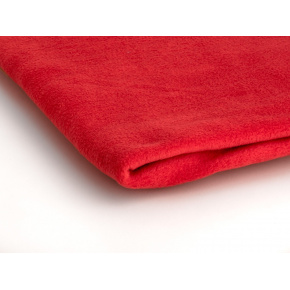 Polar fleece látka 200 g/m², šířka 150 cm, červený, metráž
