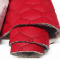 Le cuir écologique GEO couleur rouge-noir