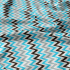 Decorative children's cotton fabrics, by the meter. Zigzag Blue, Gray and Black