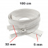 Zip spirálový Dělitelný bílý 5 mm délka 100 cm