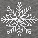 Christmas cotton fabric, sold by the meter, width 160 cm, Christmas motif on gray