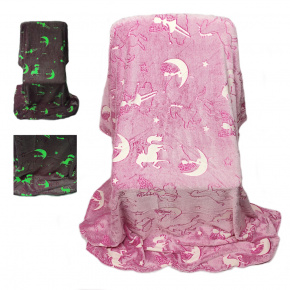 Deka Svíticí nebe, barva růžová 150 x 200 cm