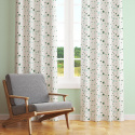 Children's cotton fabric 100% cotton, 125 g/m², width 160 cm, green stars on white