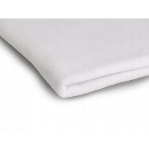 Polar fleece látka 200 g/m², šířka 150 cm, bílý, metráž