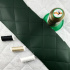 Ekokůže prošívaná ultrazvukem, barva tmavě zelená, metráž