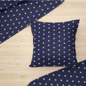 Children's cotton fabric 100% cotton, 125 g/m², width 160 cm, white stars on blue