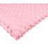 Látka minky puntík, 300 g/m², šíře 160 cm, metráž, růžová