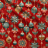 Christmas cotton fabric, by the meter, width 160 cm, Christmas Toys on Red