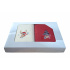 Set of Terry Towels 2 pcs 70x140 cm, color Red and Ecru