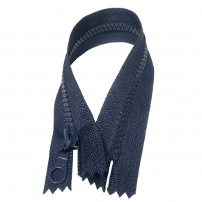 Zipper cube 5 mm 25 cm Non-separable dark blue