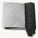 Cuir écologique GEO couleur noir-jaune