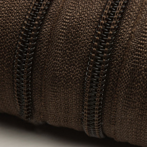 Zip spirálový barva Hnědá 5 mm metráž