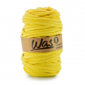 Bavlněná šňůra 9mm, 50m, světle žlutá 060