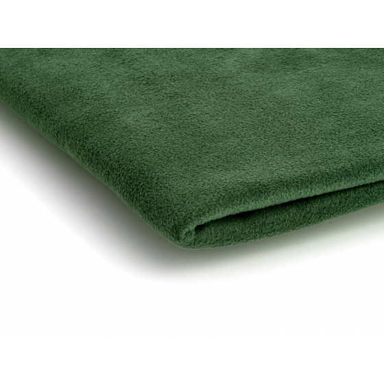 Látka Microfleece barva tm. zelená  1,55 m x 0,33 m