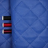 Quilted eco-leather 5×5 cm, blue, white threads, by the meter, width 145 cm
