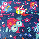 Water-repellent materials Codura, Owls on Blue