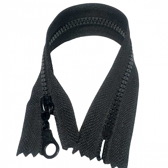 Zip kostkový 5 mm 25 cm Nedělitelný černý