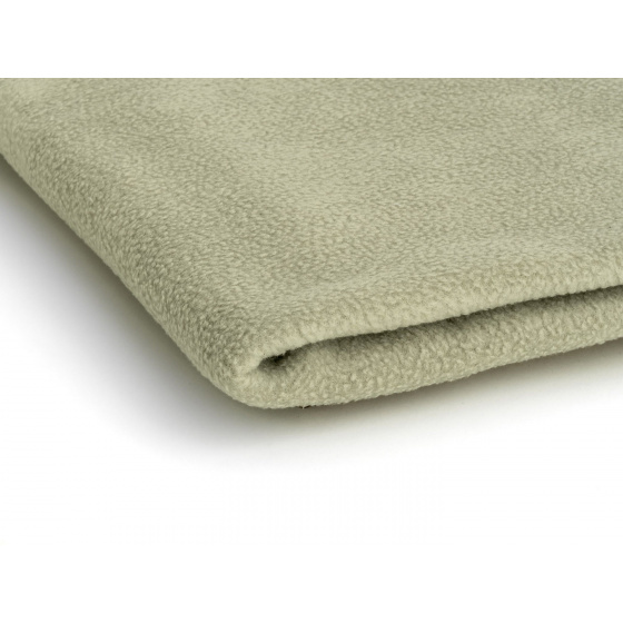 Polar fleece látka 200 g/m², šířka 150 cm, světle olivový, metráž