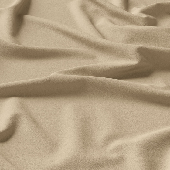Solid-colored cotton fabric, 125 g/m², width 160 cm, light beige