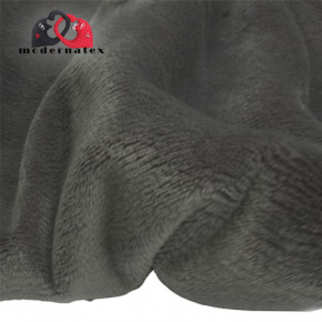 Látka minky jednobarevné, 220 g/m², šíře 160 cm, grafitová