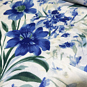 Tissu coton au métre imprimé Fleurs sur Blanc