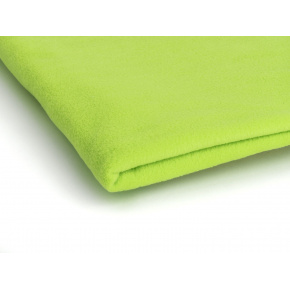 Polar fleece látka 200 g/m², šířka 150 cm, seledinový neon, metráž