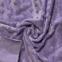 Látka minky srdička, 320 g/m², šíře 160 cm, metráž, levandule