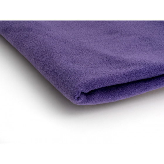 Látka Micro fleece barva fialová  1,5 m x 0,9 m