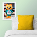 Solid-colored cotton fabric, 125 g/m², width 160 cm, yellow