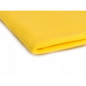 Polar fleece látka 200 g/m², šířka 150 cm, žlutý, metráž