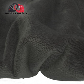 Látka minky jednobarevné, 220 g/m², šíře 160 cm, černá