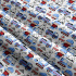 Children's cotton fabric by the meter Construction machines on white