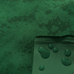 Nepromokavá látka Kodura PVC zátěr 600D, 360 g/m², šíře 150 cm, pixel zelený