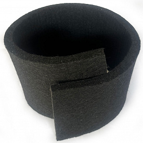 Technický filc 20 mm barva Černá, šířka 100 cm