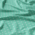 Children's cotton fabric 100% cotton, 125 g/m², width 160 cm, white stars on mint