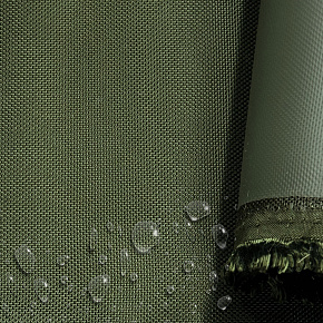 Nepromokavá látka Kodura PVC zátěr 1680D, 546 g/m², šíře 150 cm, khaki